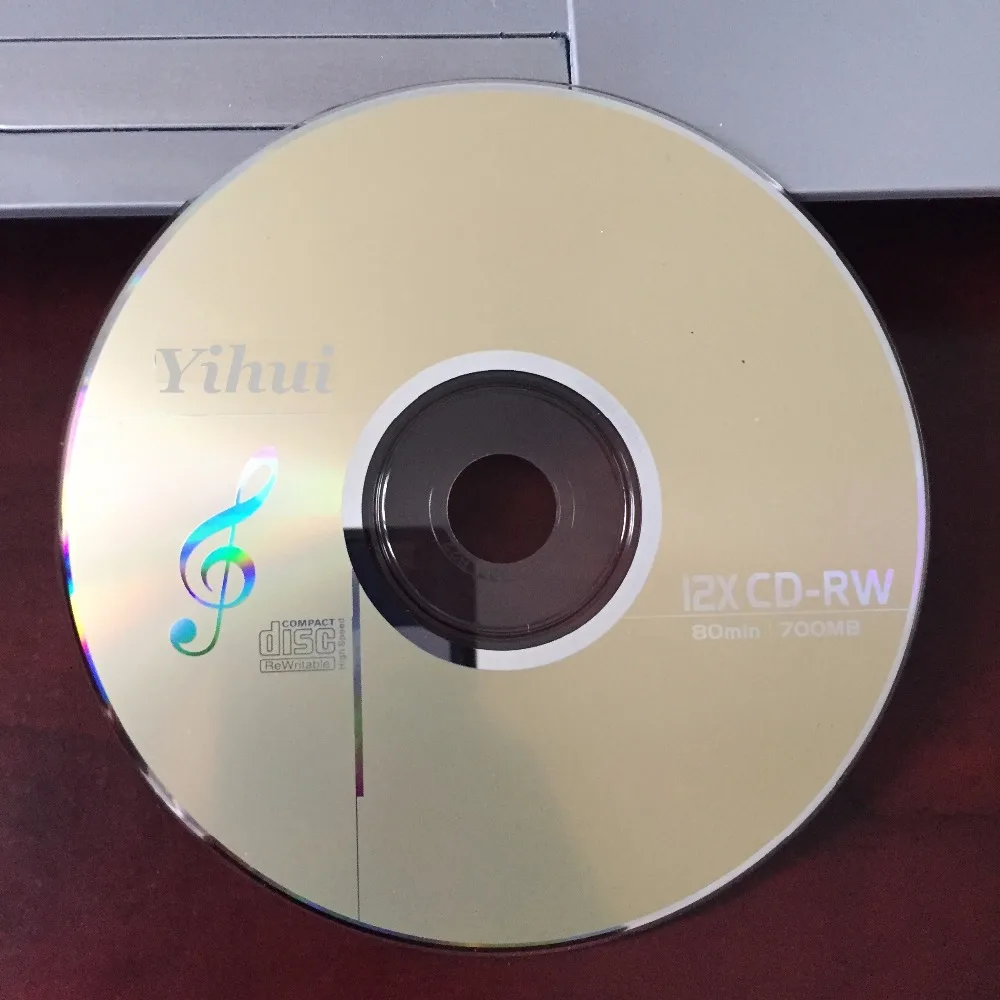 Оптовая продажа 10 дисков класс A + желтый цвет печатный 12x700 Мб CD RW диск|disc|disc blank |
