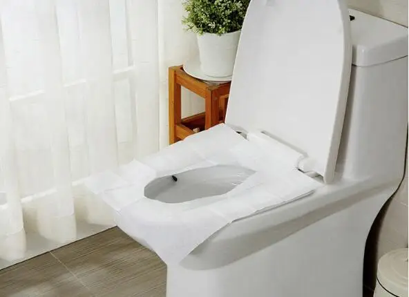 5 упаковок = 50 шт одноразовые бумажные Чехлы для унитаза Кемпинг Loo wc Антибактериальный чехол для путешествий/кемпинга ванной ZXH
