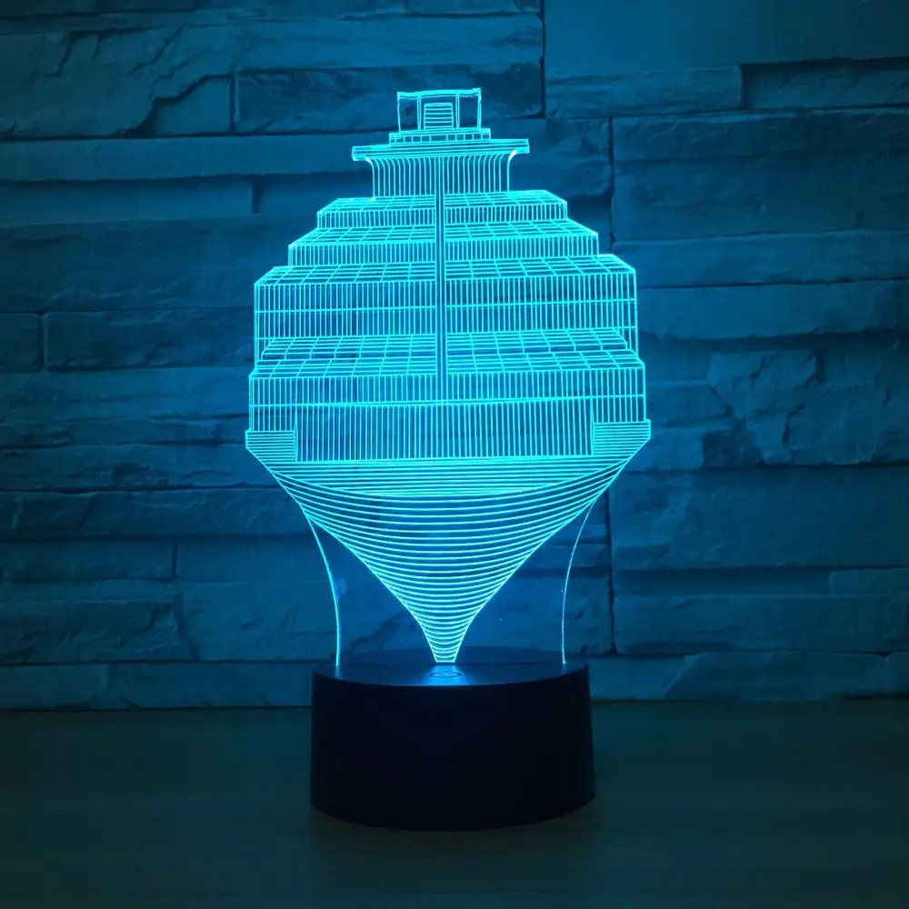 New Gyro 3D Small Night Light Touch Control Colorful Led Kids Lamp Decorative Fixtures Drop Shipping | Лампы и освещение