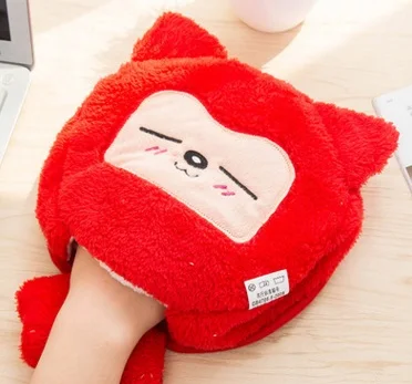 Зимний USB коврик для мыши с подогревом подогреватель рук Миньоны милый плюшевый