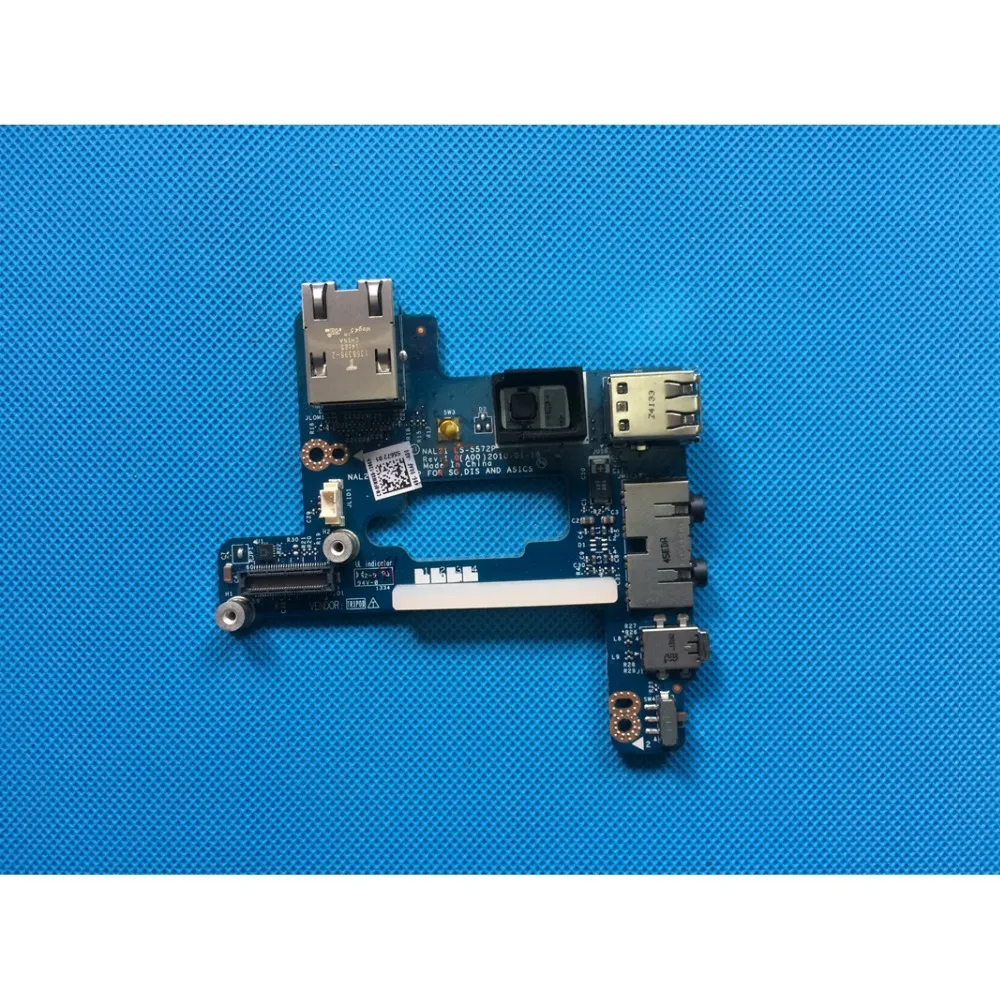 

NEW Audio Jack Ports / USB / RJ-45 / Power Button IO Circuit Board - FNW4D / NAL21 LS-5572P for Latitude E6510 / Precision M4500