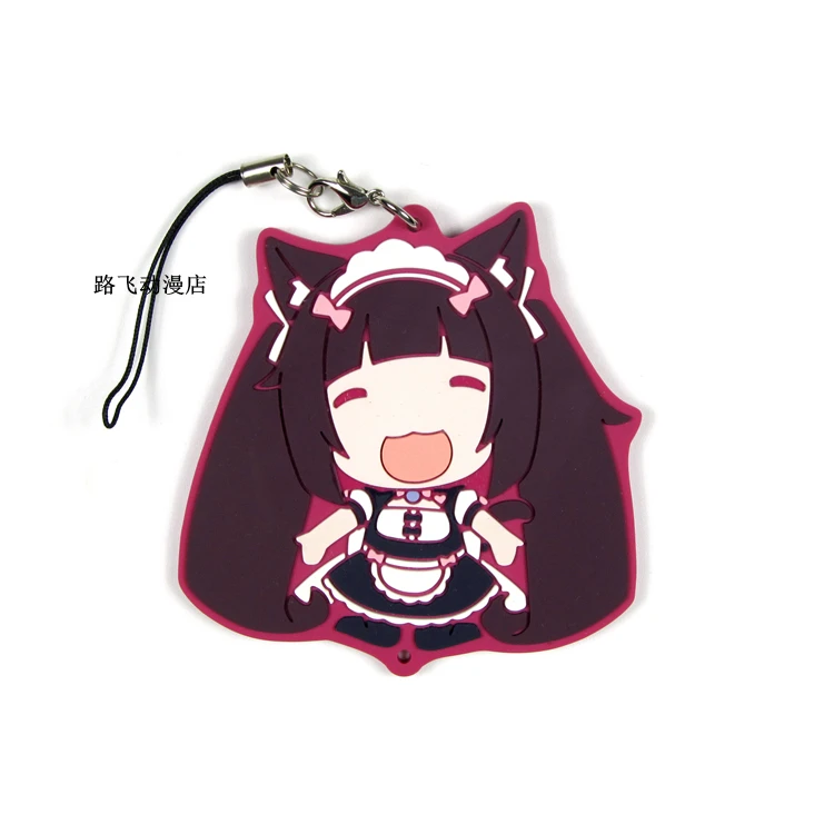NEKOPARA Chocolat ваниль Кокосовая Корица фигурка аниме модель резиновый брелок кулон