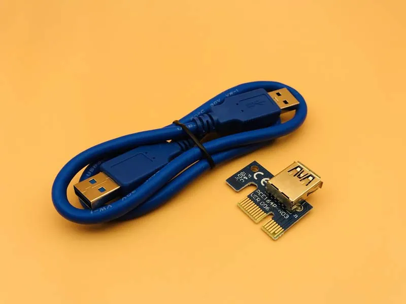 100 шт. VER 006C 60 см USB 3 0 кабель PCI-E Riser Card SATA на 6PIN Power для bitcon miner ETH Mining Быстрая