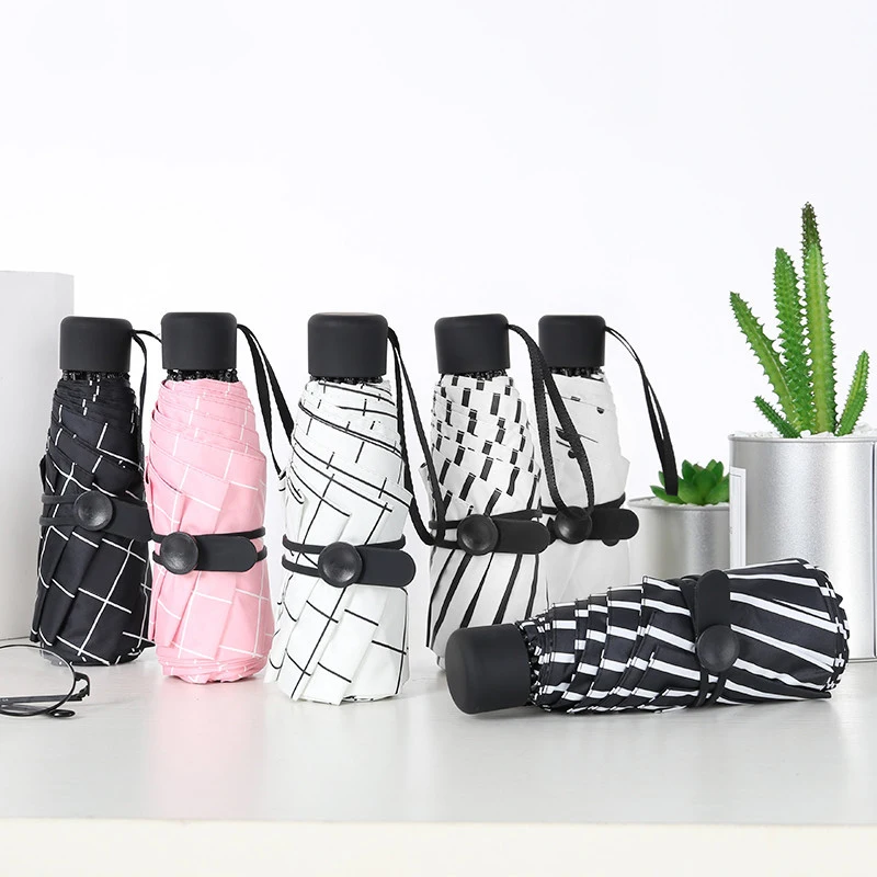 Качественный Мини карманный зонтик для женщин солнечный день и дождливый Ms. Fashion