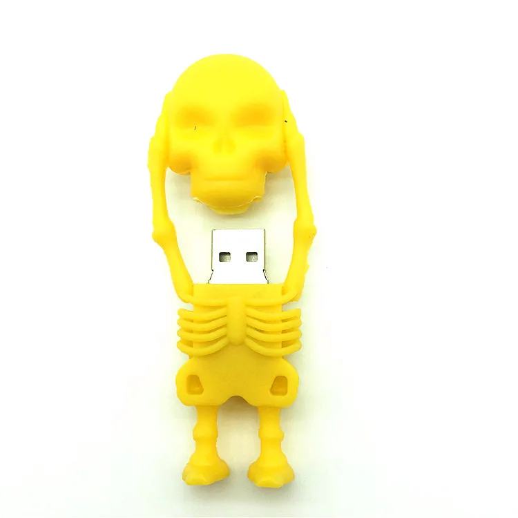 Более 10 шт.) бесплатный логотип на заказ мультфильм череп USB накопитель, череп флешки, USB флеш-накопитель 64 ГБ 32 ГБ 16 ГБ 8 ГБ 4 ГБ u диск