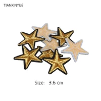 tianxinyue brand 20pcs star embroidered iron on badges patches for clothing cartoon motif applique sticker for clothes