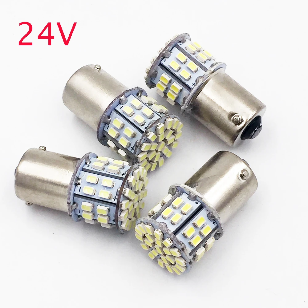 YSY 100 шт. BA15S 1156 P21W 50SMD 1206 3030 50 SMD Автомобильные светодиоды стоп-сигнал поворот сигналы заднего вида парковки Обратный лампы S25 24 V