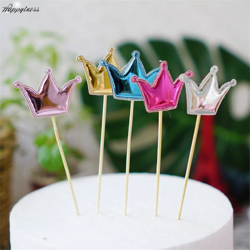 5 шт. Микки и Минни Мышь Глава торт Топпер кекс флаги Baby Shower сувениры для мальчиков