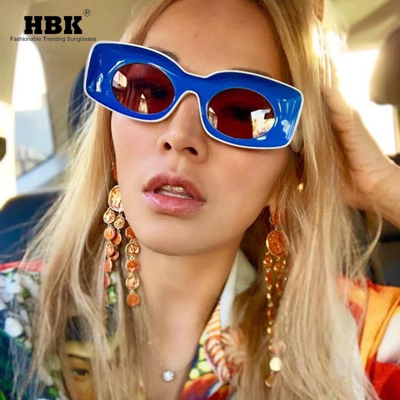 Солнцезащитные очки HBK квадратные для мужчин и женщин трендовые маленькие