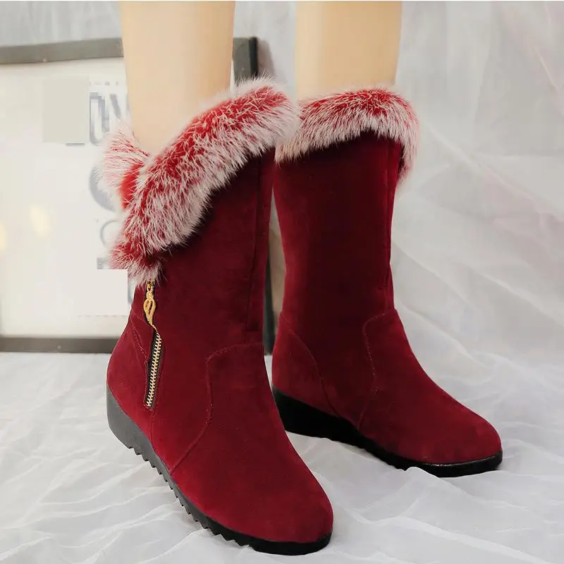 Новинка 2017 года сезон осень-зима модные теплые удобные женские зимние ботинки |