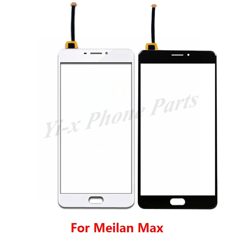 1pcs For MEIZU M3 Max Digitizer Touch Screen Glass Panel Meilan Max Mobile Phone Replacement Parts