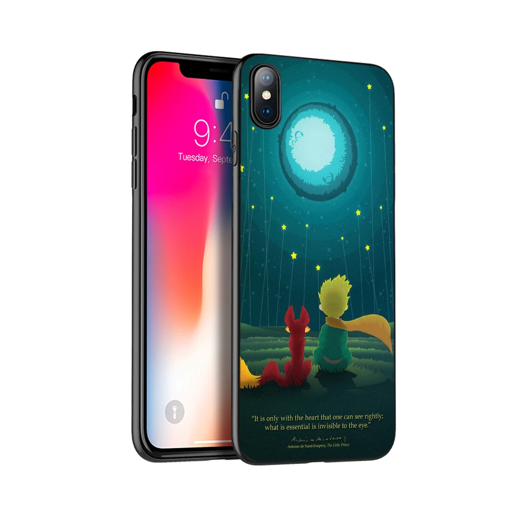 14299 Черный чехол ТПУ для iphone 5 5s se 6 6s 7 8 plus x 10 чехол силиконовый чехол для iphone XR XS MAX чехол Маленький принц лиса цитаты - Цвет: 14299