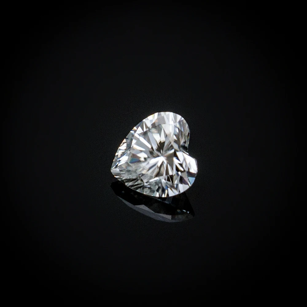 NiceGems 1 карат 6 5 мм D цвет сердца лаборатория разросший Moissanite алмаз свободный