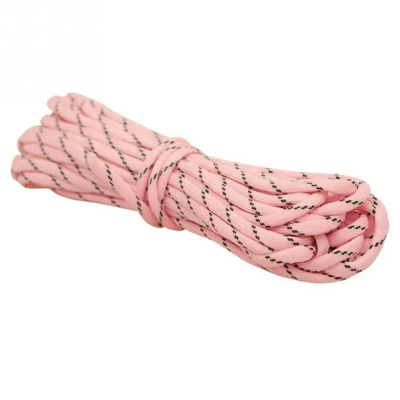 pink Открытый 3M/6 м многофункциональный открытый Паракорд светящийся зонтик веревка оборудование для кемпинга инструмент для выживания - Цвет: pink
