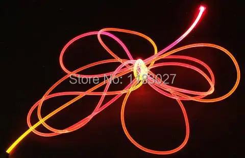 Волоконно оптические полоски для ночного полета одиночный светильник/2 мм * 0 5 м