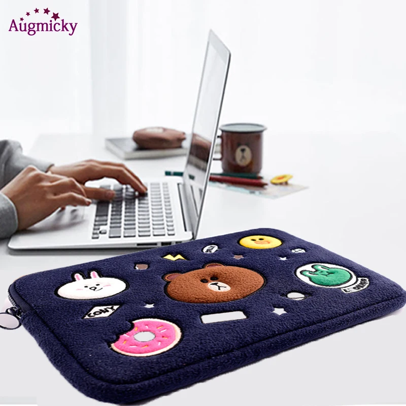 Чехол для ноутбука с милым медведем Macbook Air11 13 сумка Air Pro 15 Dell Acer Sleeve 3 14 6