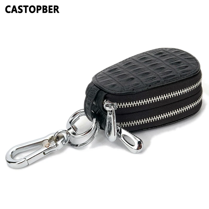 Мужской кошелек с крокодиловым узором из натуральной воловьей кожи брендовый