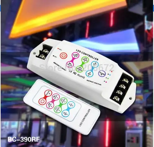 

DC12-24V сенсорный ключ RGB контроллер 8A/CH * 3 сенсорный контроллер панели RF пульт дистанционного RGB LED контроллер