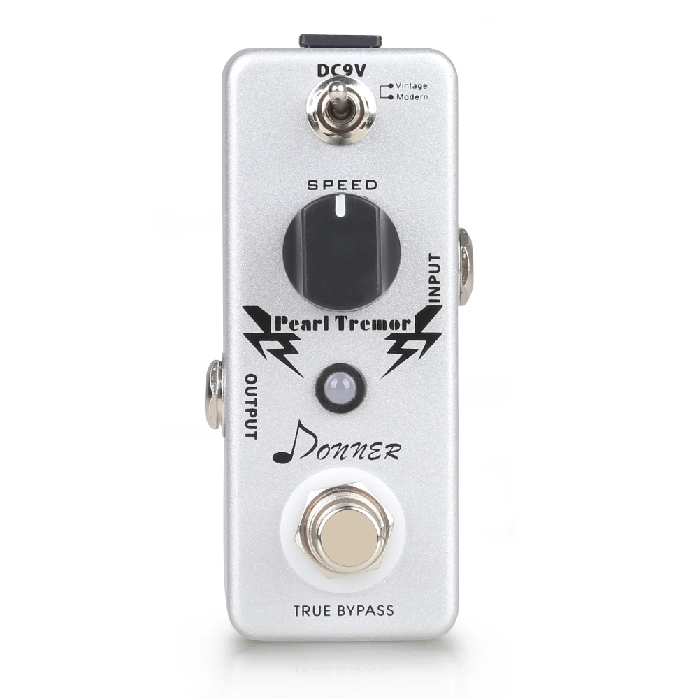 Donner Phase Guitar Effect Pedal Pearl Tremor аксессуары для электрогитары высокого качества портативные педали для гитары True Bypass