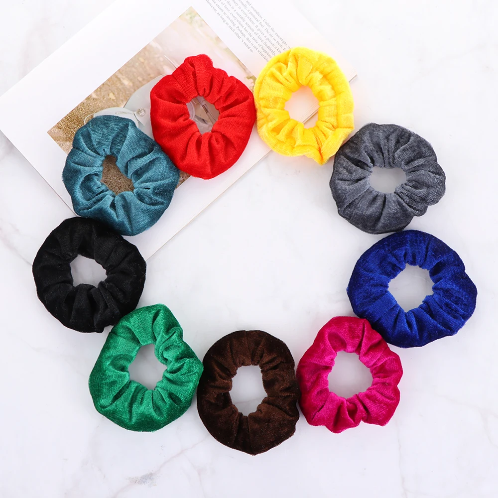 Резинка бархатная для женщин и девушек эластичная заколка хвоста держатель