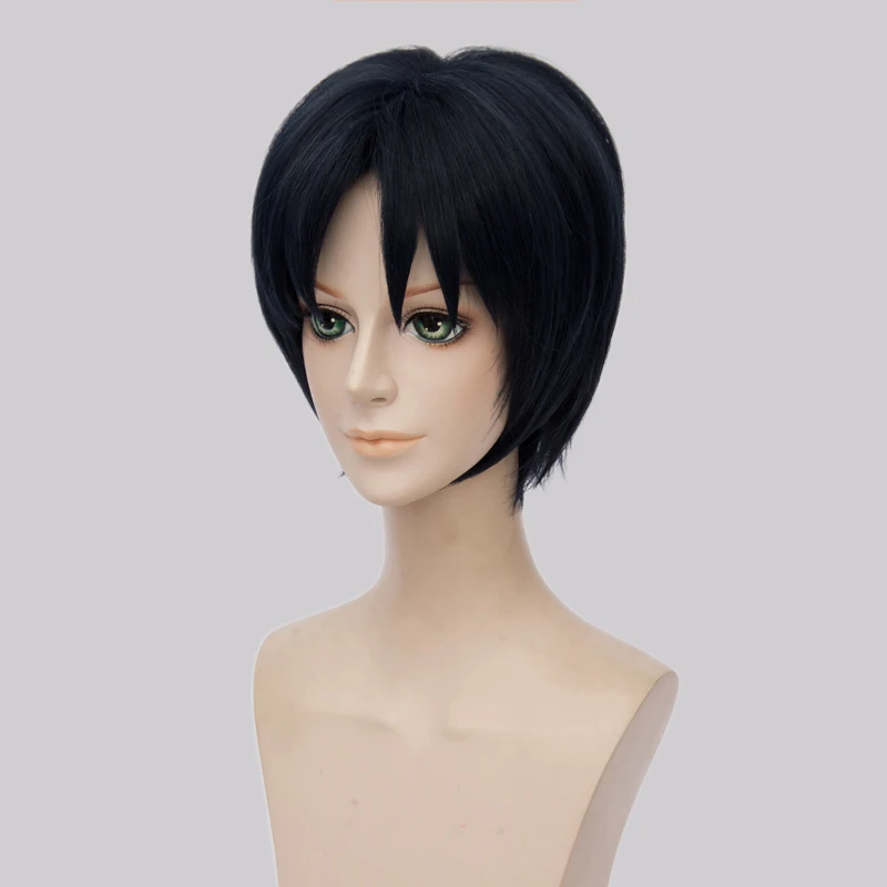 Heat Resistant Anime IDOLiSH7 Iori Izumi Short Mixed Black Blue Costume Full Lace Cosplay Wig +Free CAP |