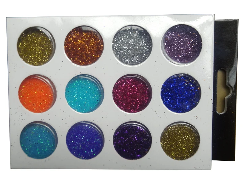 72Pots Uv Acrylic Nail Art Tips Decoration Glitter Dust Powder Set Crafts Gold Silver 1/72 PCS | Красота и здоровье