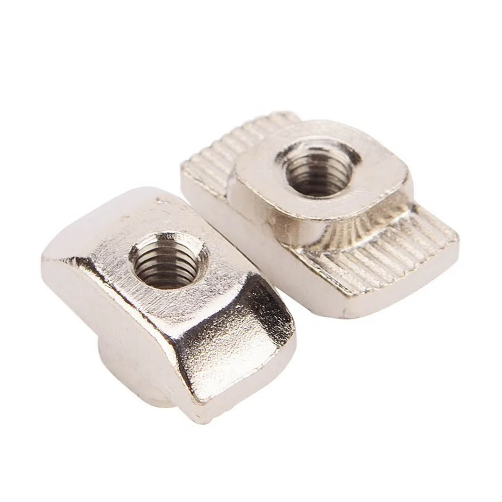 100 PCS Nickel-plated carbon steel Post Assembly M4 T Nut for 3030 Aluminum Profile Drop Shopping | Обустройство дома