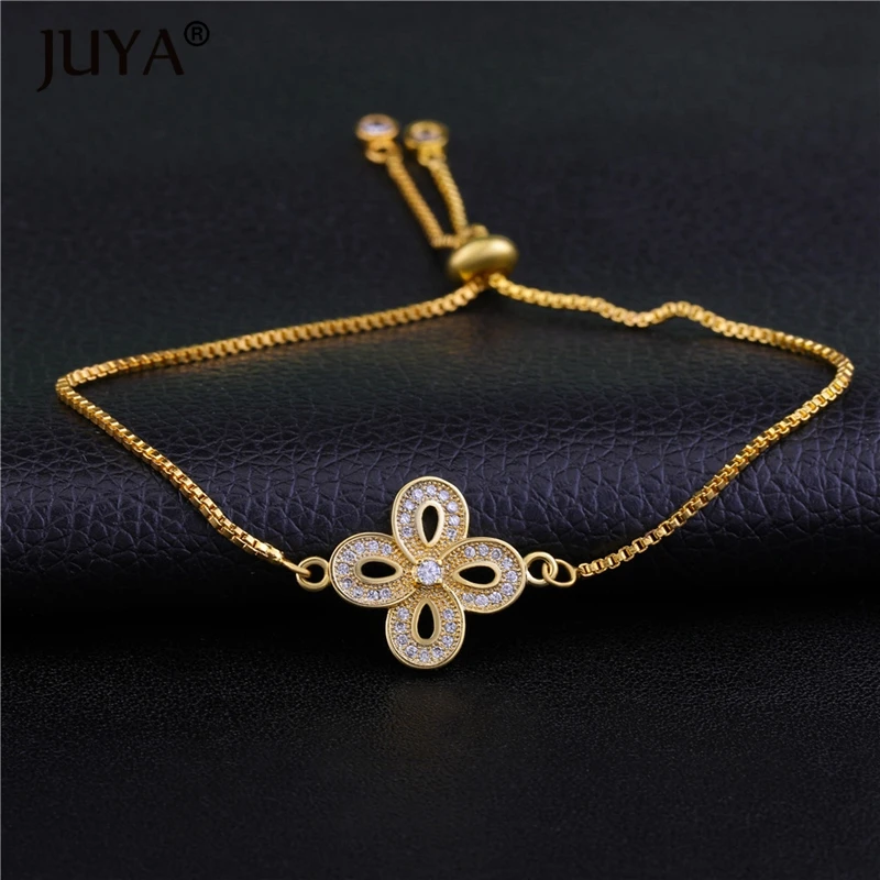Модный женский браслет pulseras модная простая цепочка регулируемый золотой цветок