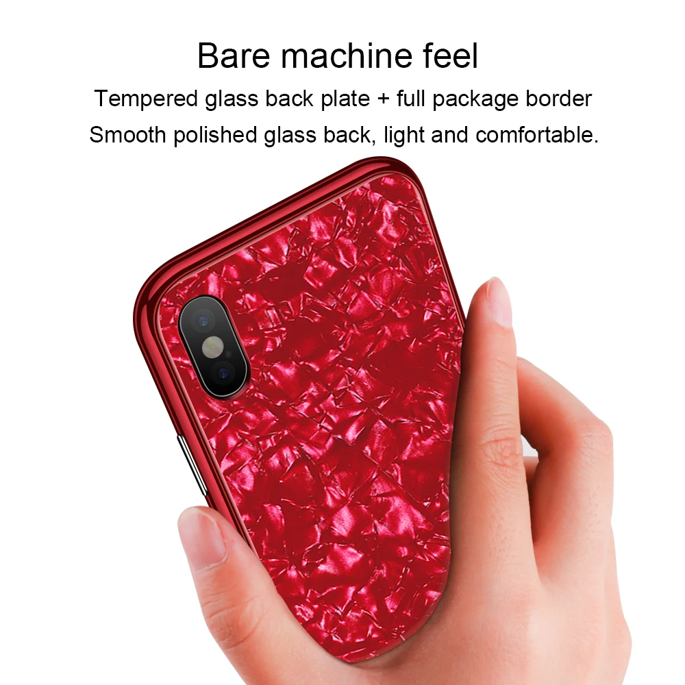 10 шт. роскошный Магнитный флип чехол для iPhone XS Max XR X 6 7 8 Plus PC Border Shell Pattern закаленное