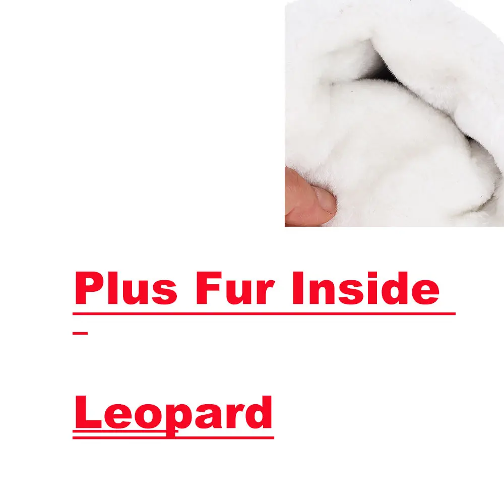 Plus Fur Leopard Lasyarrow/Свадебная обувь; пикантные облегающие ботфорты; высокие сапоги на высоком каблуке; Botas Feminina; женские ботфорты черного и красного цвета; F323 - Цвет: Plus Fur Leopard