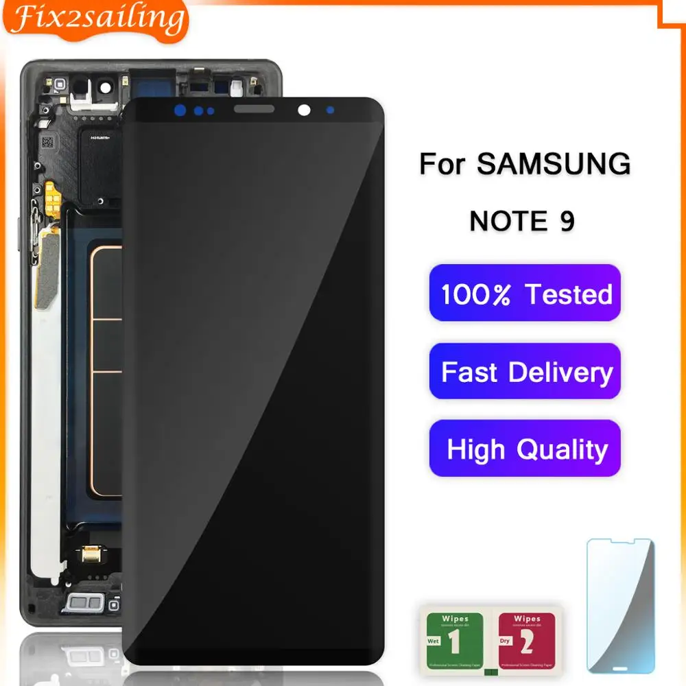 ЖК дисплей с рамкой для SAMSUNG GALAXY Note 9 N960D N960F сенсорный экран дигитайзером в сборе