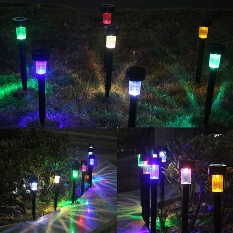 10 шт. Садовый Солнечный свет Солнечная панель LED Spike Spot LightLandscape Garden Yard Path лужайка