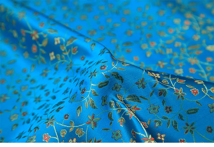 Жаккардовая ткань в японском стиле жаккардовая пряжа цвета металлик и золота