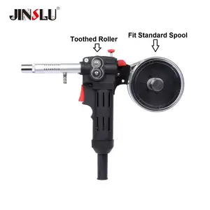 DC 24V Катушка двигателя пистолет насадка толкающий питатель алюминиевый медный провод из нержавеющей стали 0,8-1,0 мм MIG сварочный фонарь без кабеля