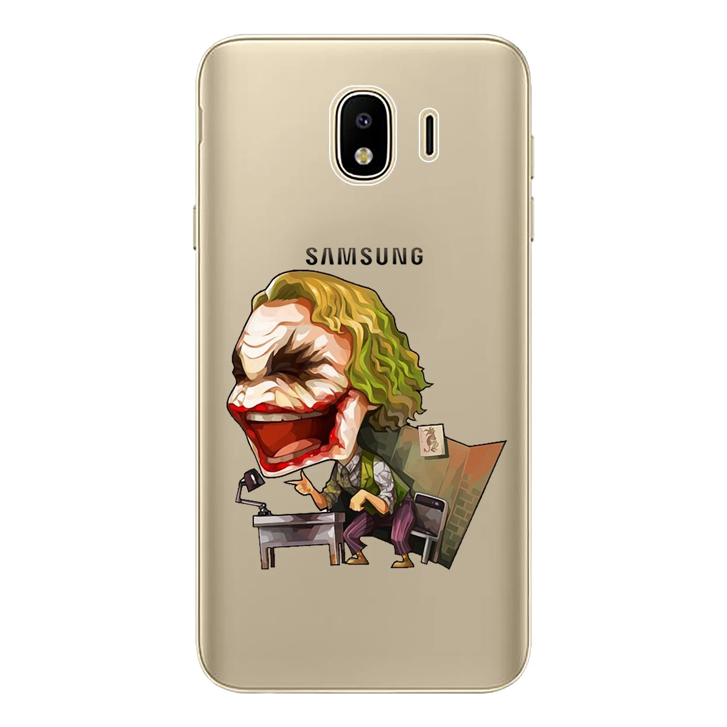 For Samsung Galaxy J4 2018 Case Cover EU 5.5&quot J400 J400F Soft TPU Silicone Cute Cartoon Iron Man Spiderman Painted Phone |