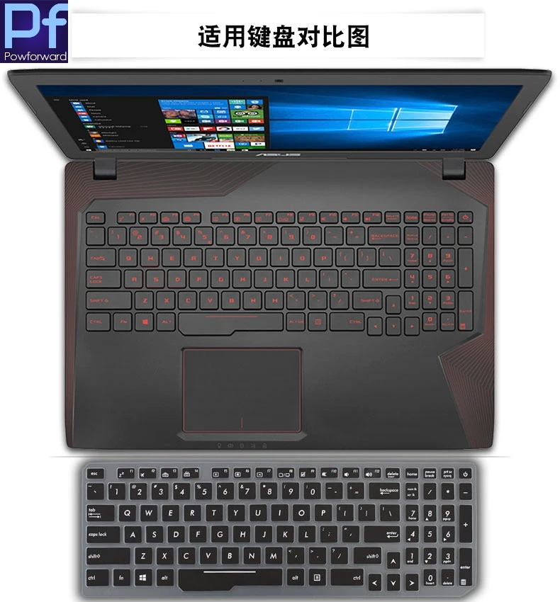 17-дюймовая Защитная крышка для клавиатуры ноутбука Asus ROG Strix GL753V FX73V ZX73V GL753VD GL753 VM