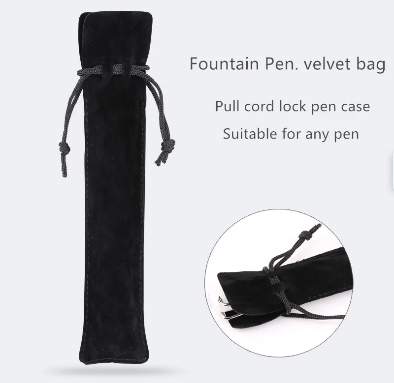 

3pcHigh Quality Felt Fountain Pen Pen Pouch Holder Small Single Hole Pencil Case Bags for Roller Ballpoint Pen Office Stationery