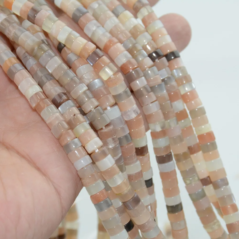 Бусины из лунного камня 6x3 мм|beads beads|beads colorfulbeads mix |