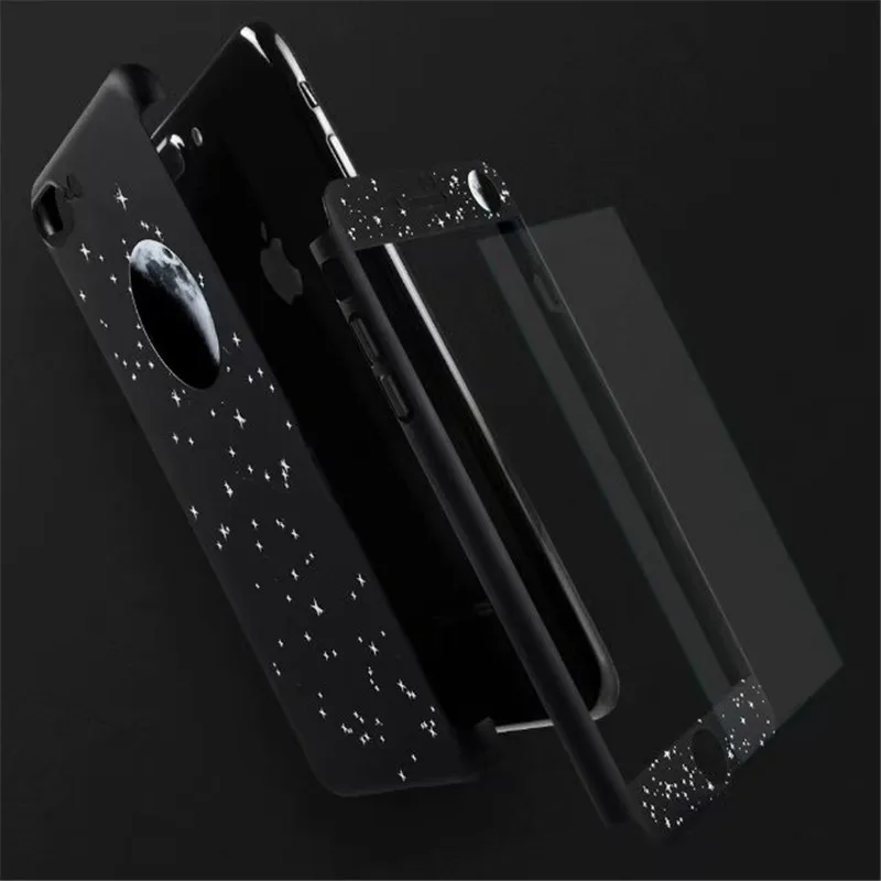 360 градусов полное покрытие Жесткий ПК чехол для iPhone 6 7 8 Plus мультфильм животное