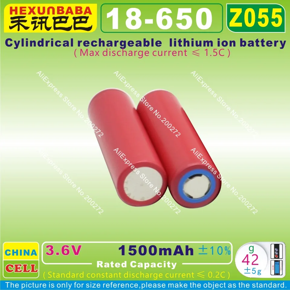 10 шт. [Z055] 3 6 В 1500 мАч 18650 перезаряжаемый литий ионный аккумулятор для внешнего