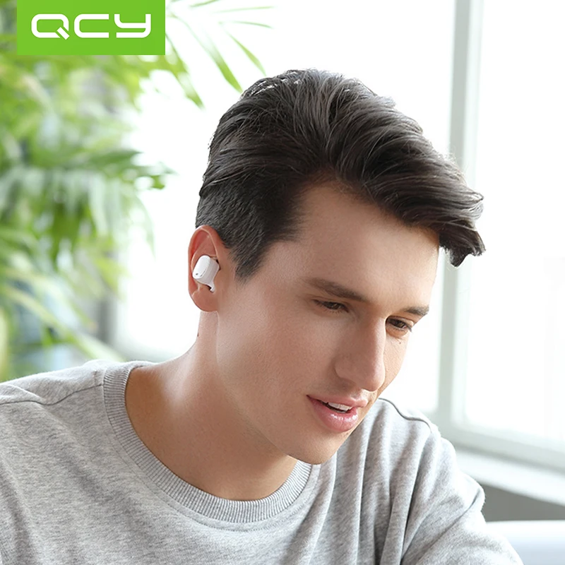 QCY T1 Pro Touch Control TWS Bluetooth наушники спортивные Беспроводные с микрофоном и зарядным