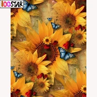 5d diy diamond painting full squareround flower and butterfly rhinestone picture embroidery sale diamond mosaic home decor