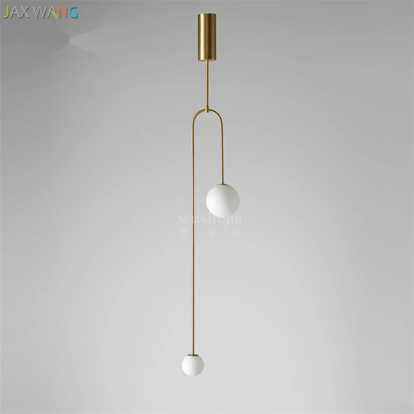 Современный металлический подвесной светильник в скандинавском стиле