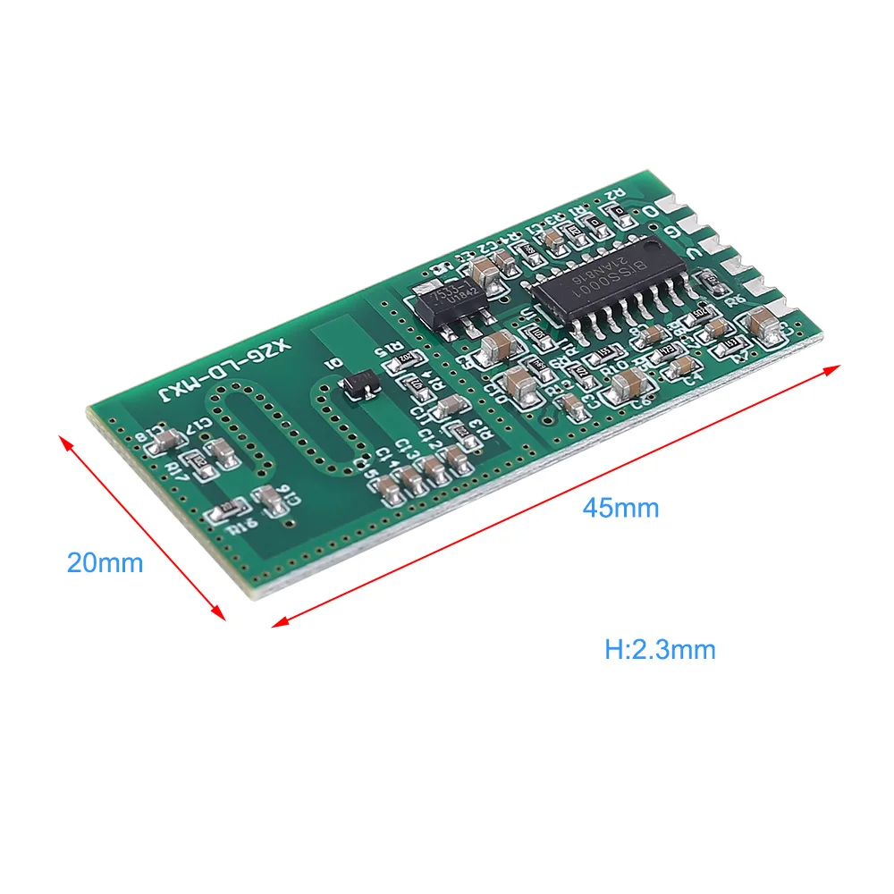 5.8G DC 3.3V-12V Microwave Radar Sensor Module 3.3V Output Switch Controller Human Body Induction