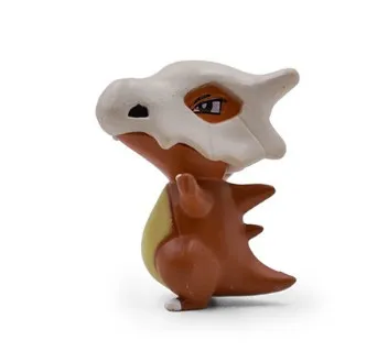 4 см, чармандер, Popplio Литтен Lucario Пикачу Rotom Rowlet Treecko Torchic Иви Fennekin Greninja ПВХ игрушки, куклы фигурки - Цвет: Cubone