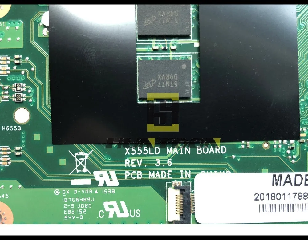 Высококачественная материнская плата X555LD REV3.6 для ноутбука ASUS X555LAB 60NB0650-MB9210 SR23W