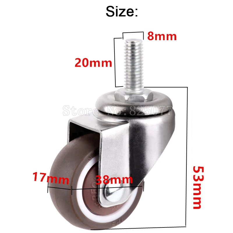 4 шт. сменные поворотные ролики для мебельной фурнитуры 1 5 дюйма|swivel casters|caster
