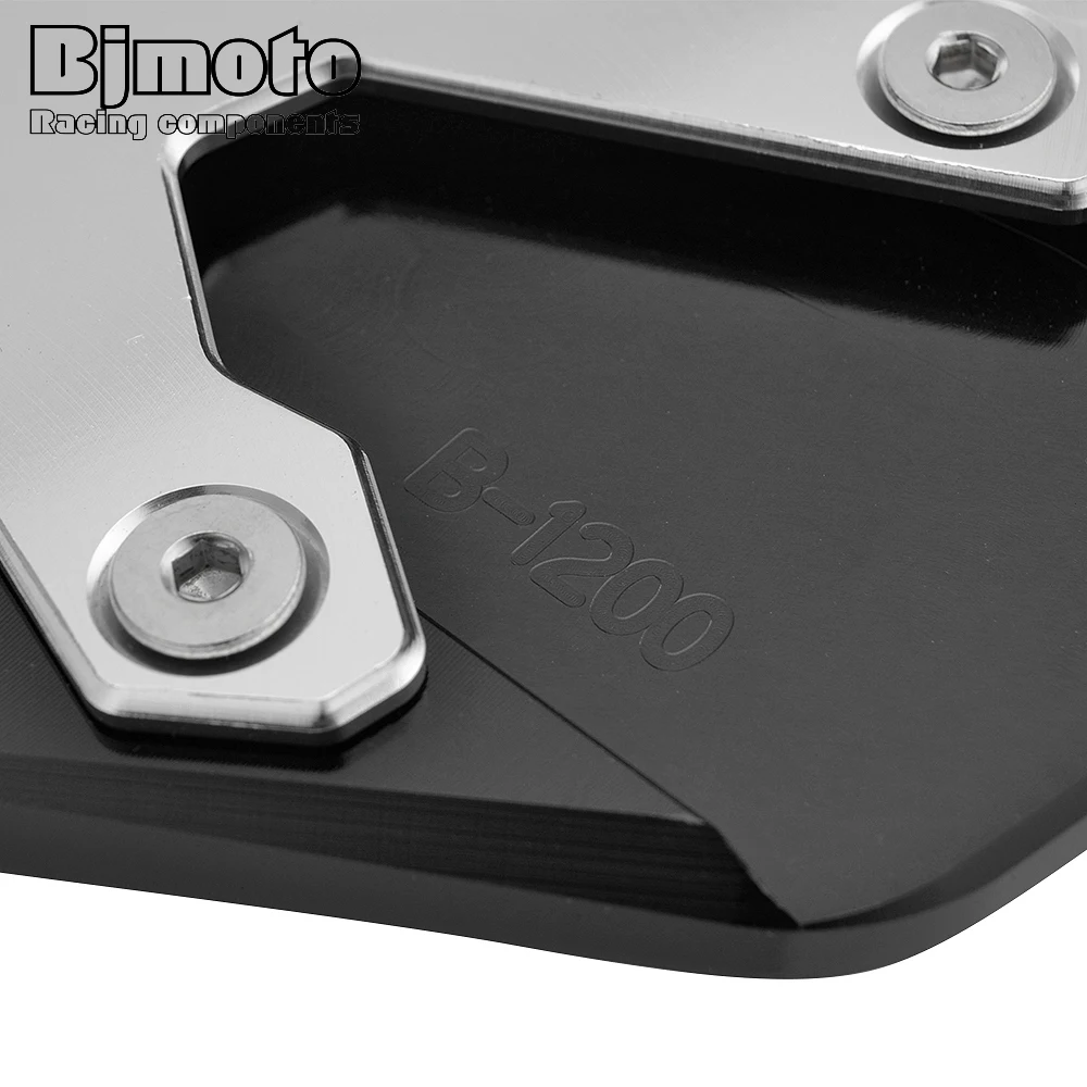 

Bjmoto CNC Side Stand Extension Pad Enlarger Plate Kickstand For BMW R1200GS LC 2013-2018 R1200GS Rallye R 1250 GS R1250GS 2018