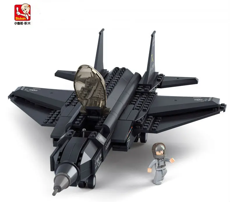 2014 Sluban m38-b0510 F-35 Lightning II истребитель строительный Конструкторы Наборы для ухода за