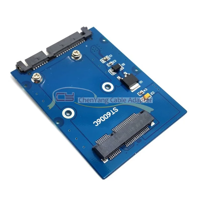 Тонкий тип Mini PCI E mSATA SSD до 2 5 &quotSATA 3.0 22 контактный адаптер для жесткого диска PCBA|mini